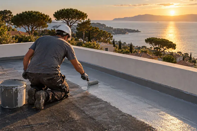 Étanchéité d'un toit terrasse sur la Côte d'Azur – Baptiste Couverture