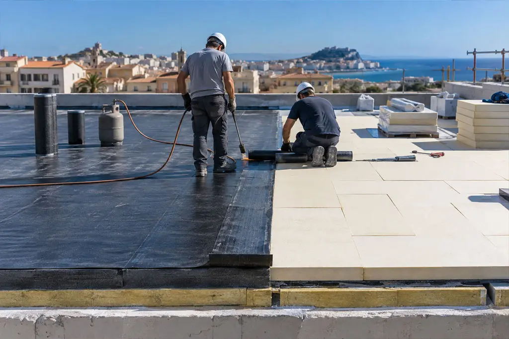 Réfection complète de l'étanchéité d'un toit terrasse dans le 06