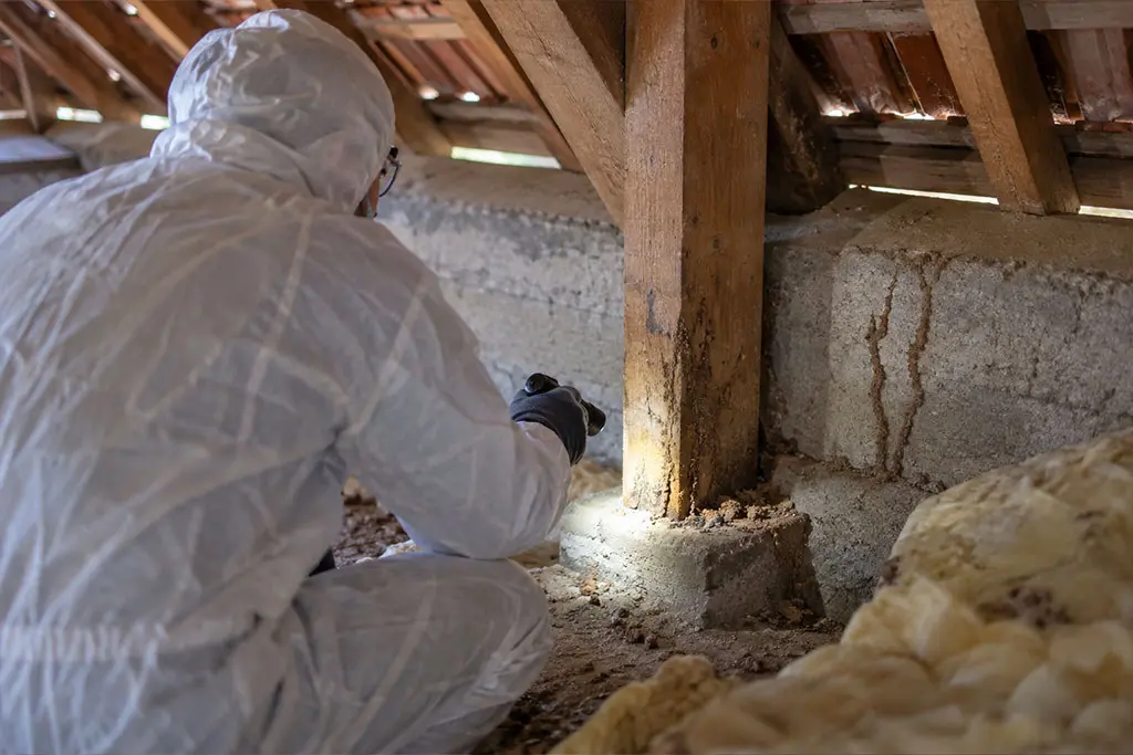 Traitement anti-termites d'une charpente dans les Alpes-Maritimes